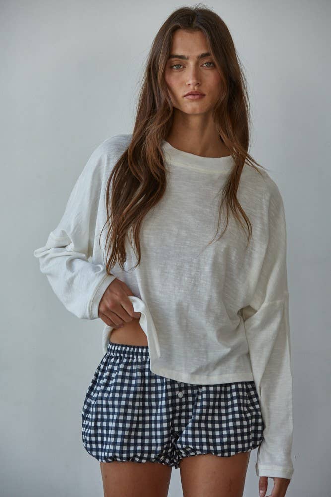 White Core Long sleeve Tee