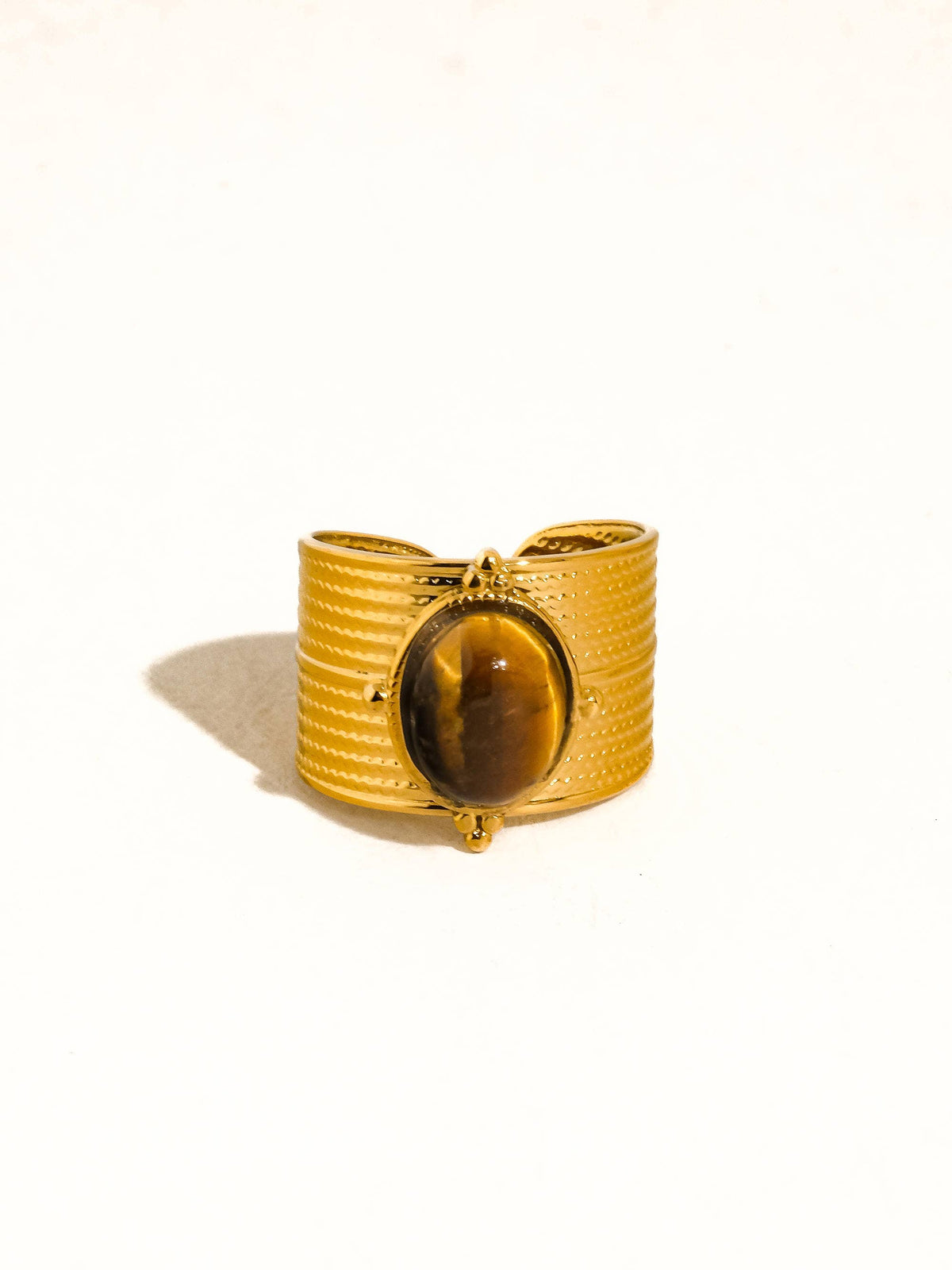 Oasis 18K Gold Adjustable Ring - 2 Colors