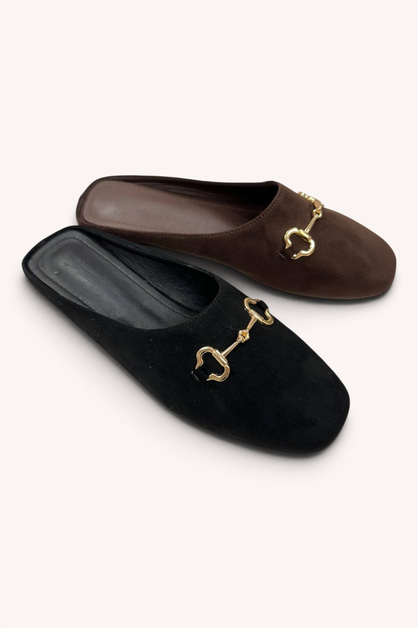 Horsebit Mule Flat - Chocolate