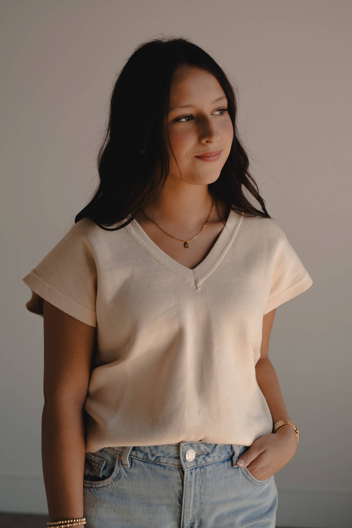 Not Yet Mini Tag Necklace