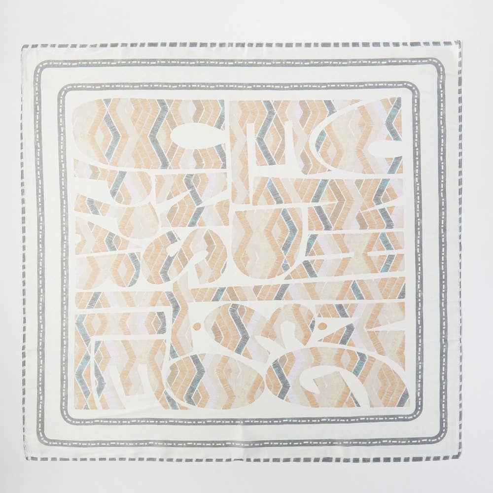 Abstract Satin Scarf - 3 Colors