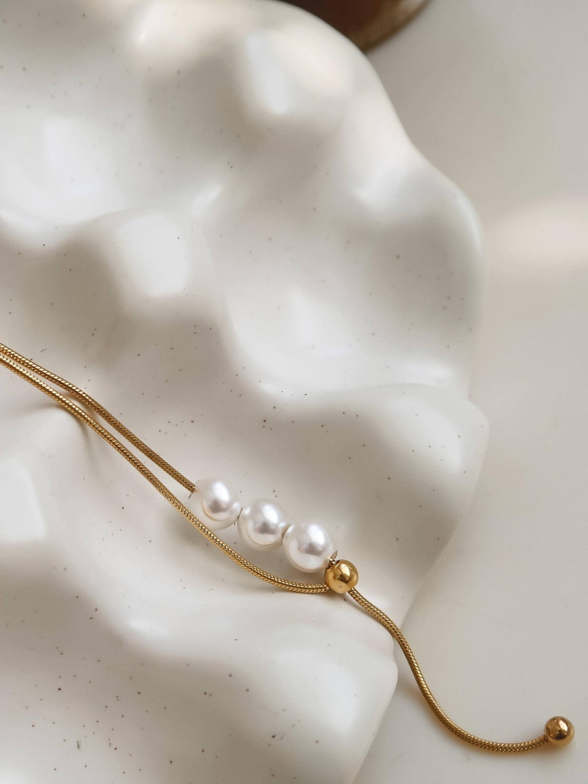 Montana 18K Gold Pearl Y Drop Necklace