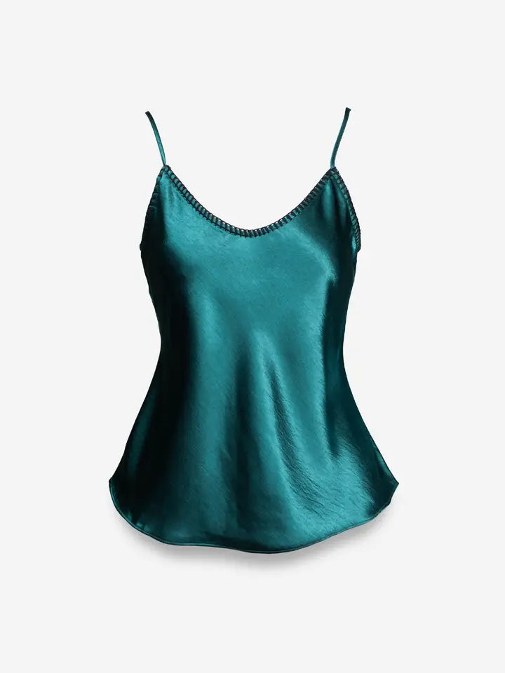 Whipstitch Satin Camisole