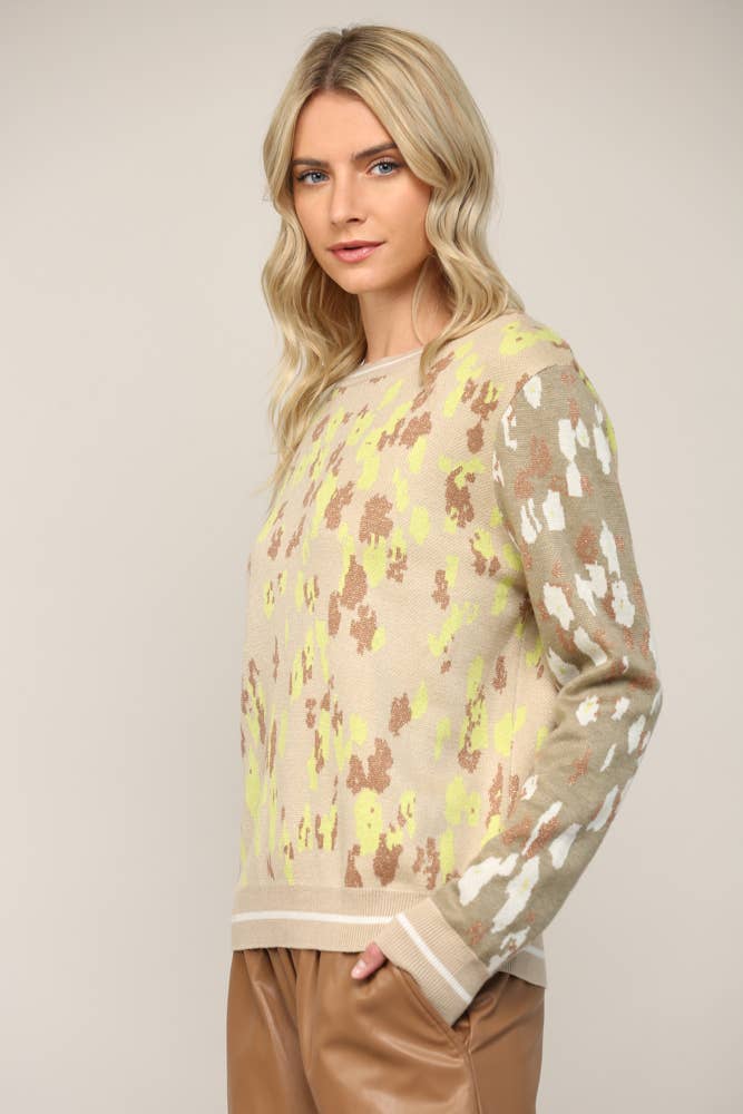 LIme Leopard Sweater