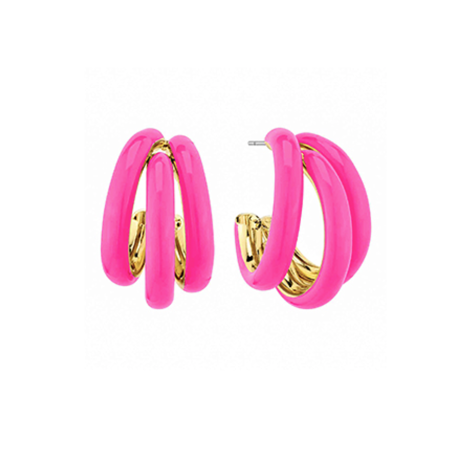 Petite Tri-Hoop Earrings - 5 Colors