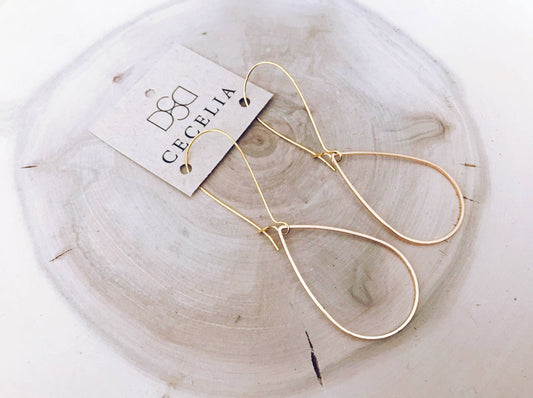 Teardrop Hoop Earrings