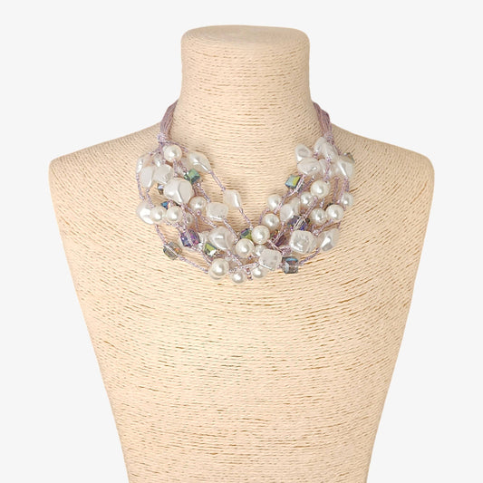 Chunky Pastel Pearl Necklace