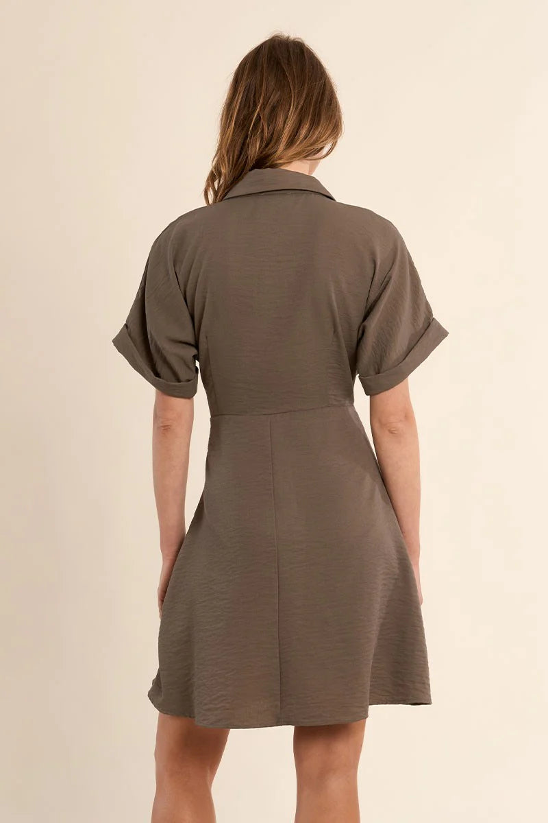 Olive Tied Midi