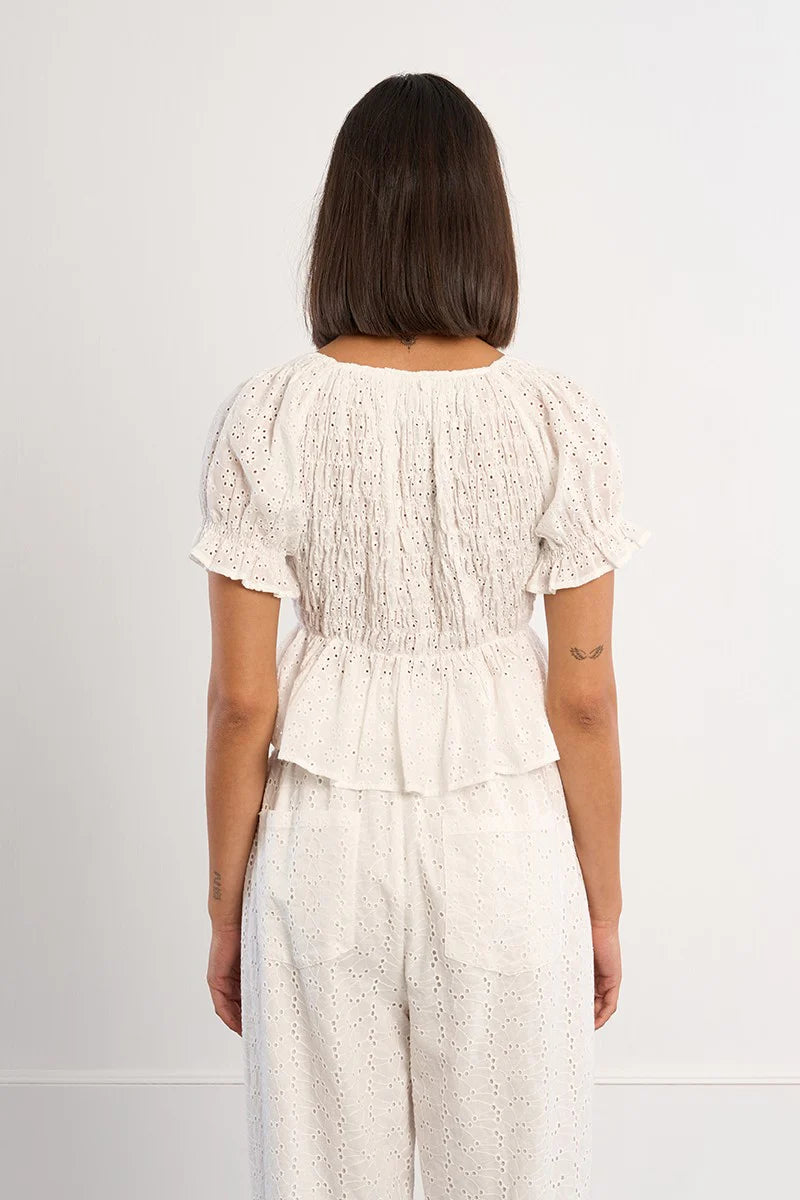 Ivory Bloom Blouse