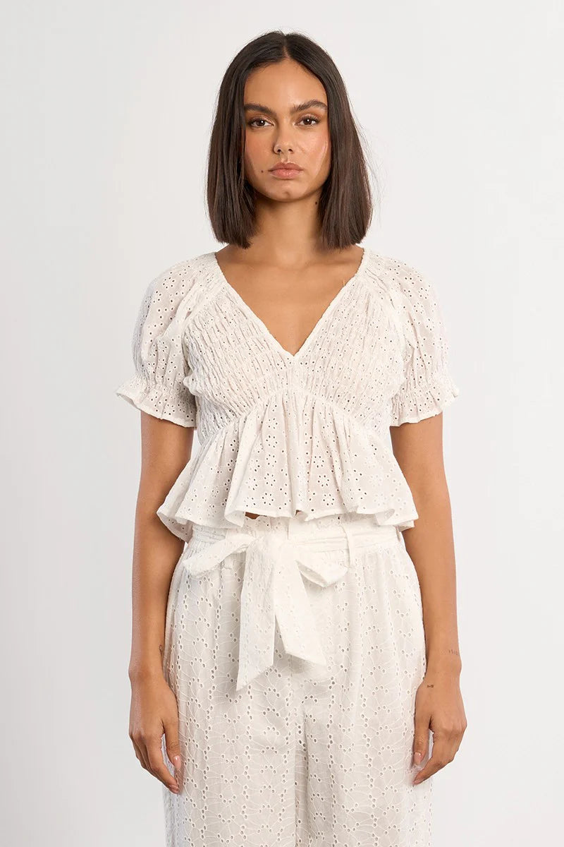 Ivory Bloom Blouse