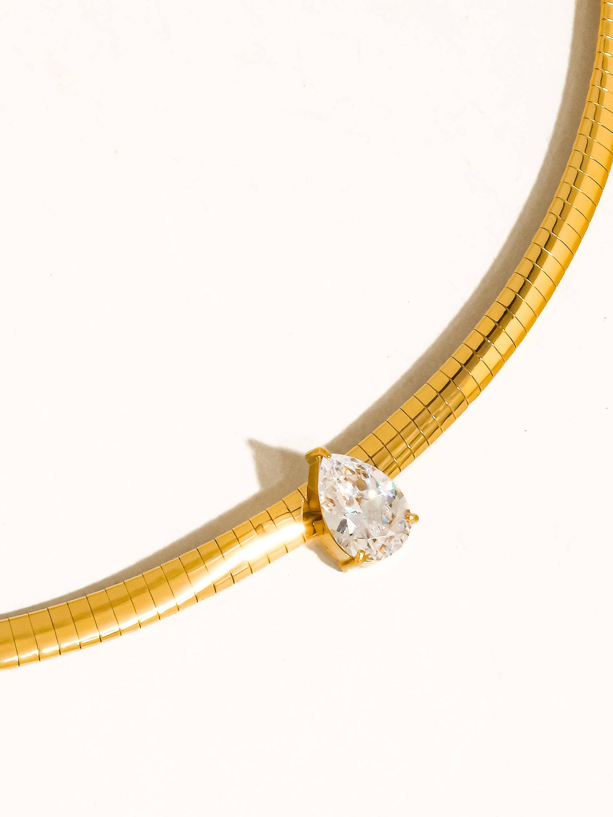 Northwood 18K Gold Non-Tarnish Teardrop Choker
