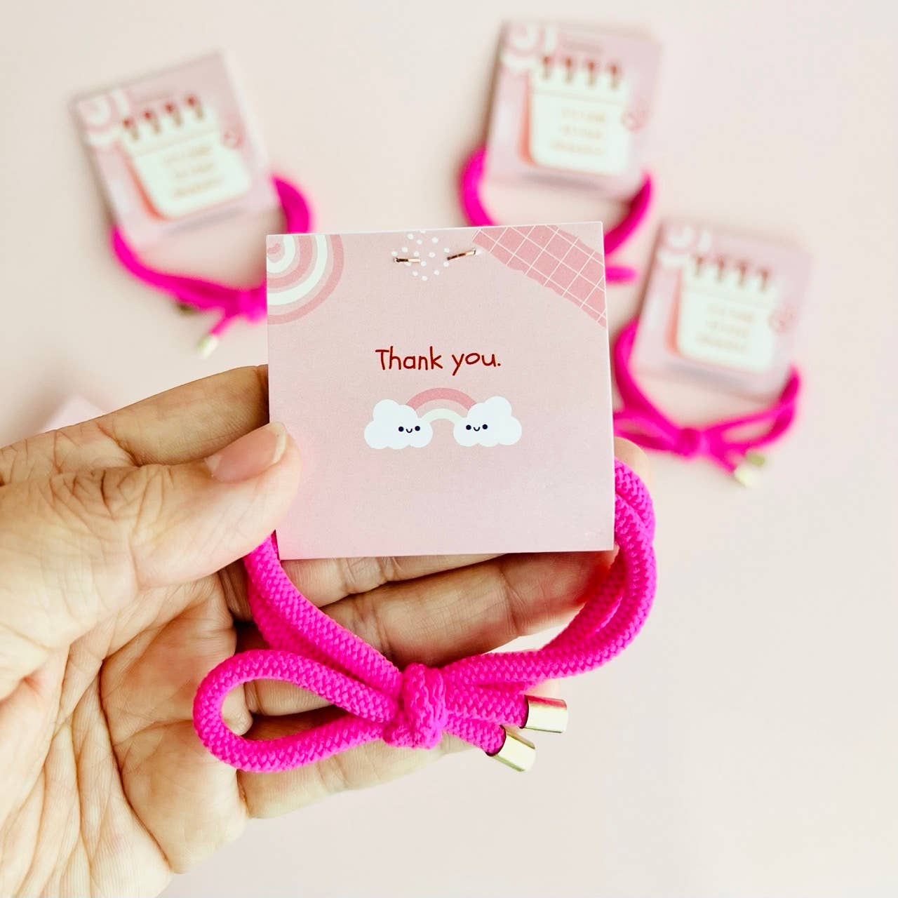 "Love Yourself" Hair Tie - Thank You Gift Pink