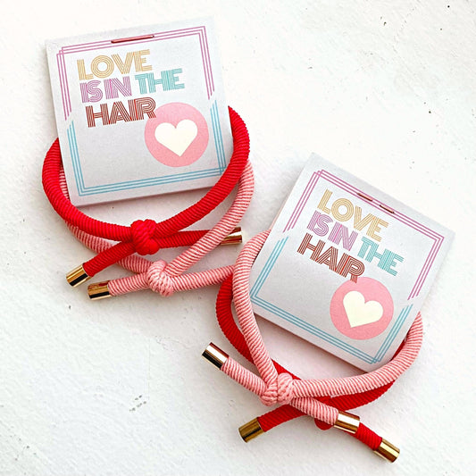 "Love is in the Hair" Hair Tie Set