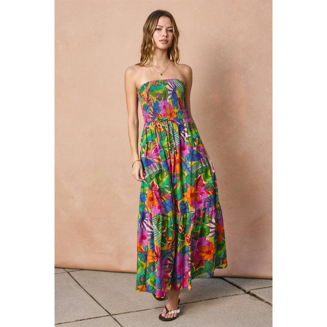 Botanica Smocked Tube Dress