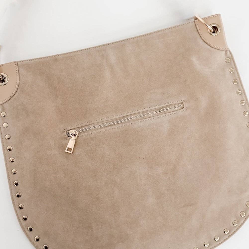 Rosalie Rivet Suede Hobo Bag - 3 Colors