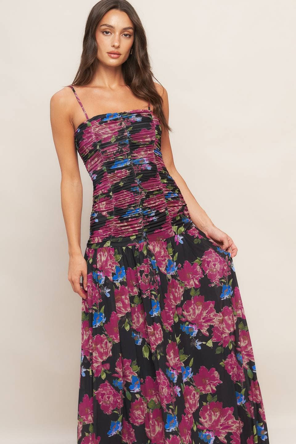 Night Garden Mesh Maxi
