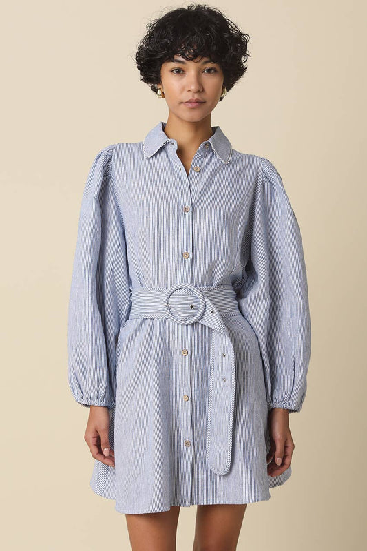 Eden Linen Belt Dress