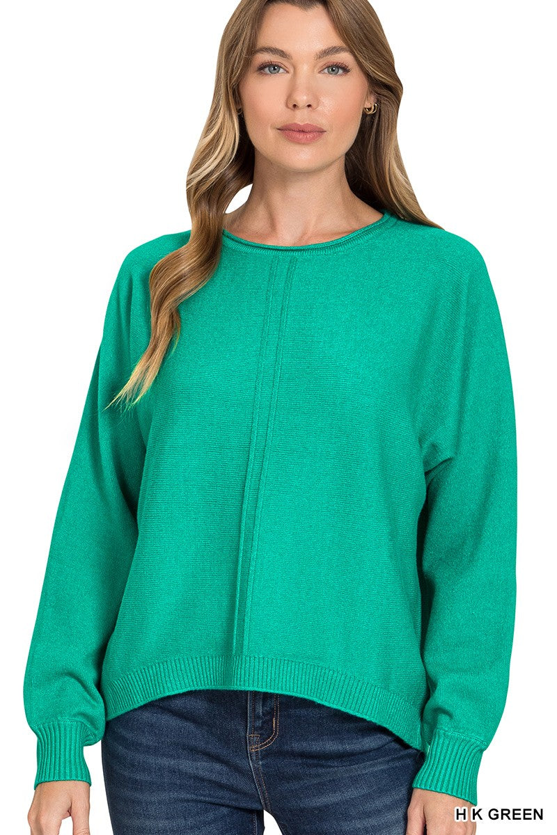 Front Seam Sweater - Multiple Colors