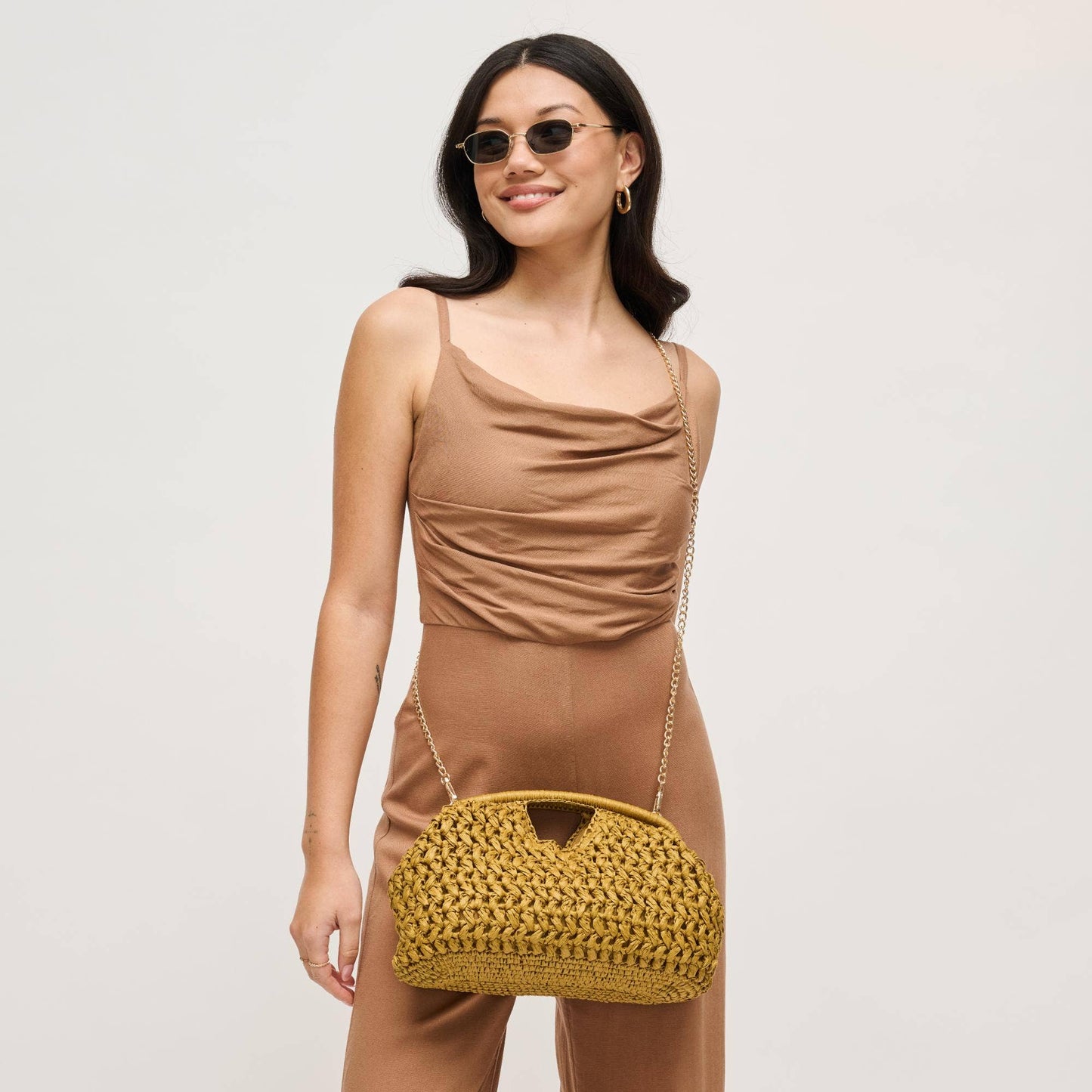 Abigail Crossbody: Mustard