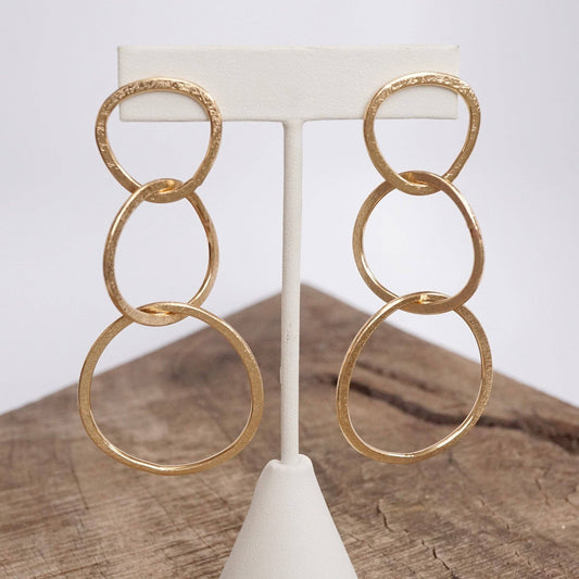 Circle Drop Earrlin
