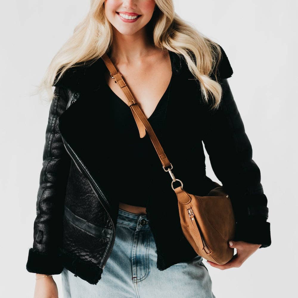 Netty Nubuck Crossbody - 2 Colors