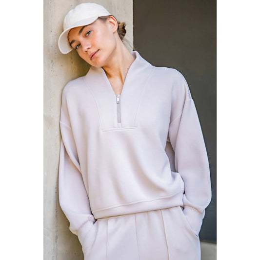 Mocha Modal Half Zip