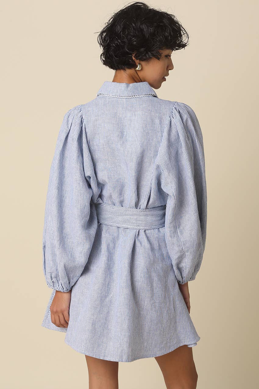 Eden Linen Belt Dress