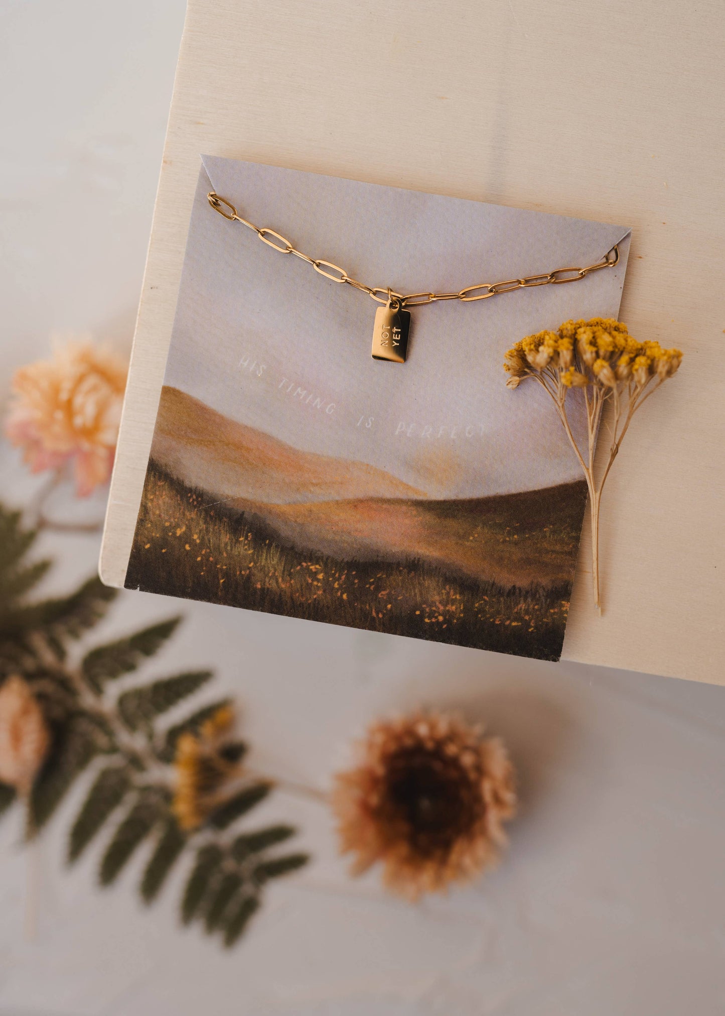 Not Yet Mini Tag Necklace