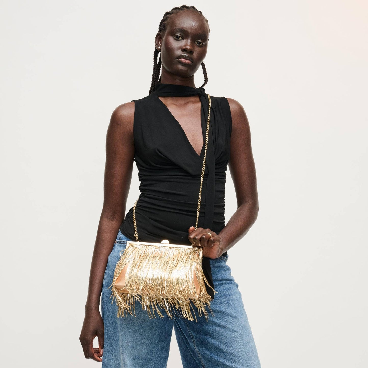 Celestia Evening Bag: Gold