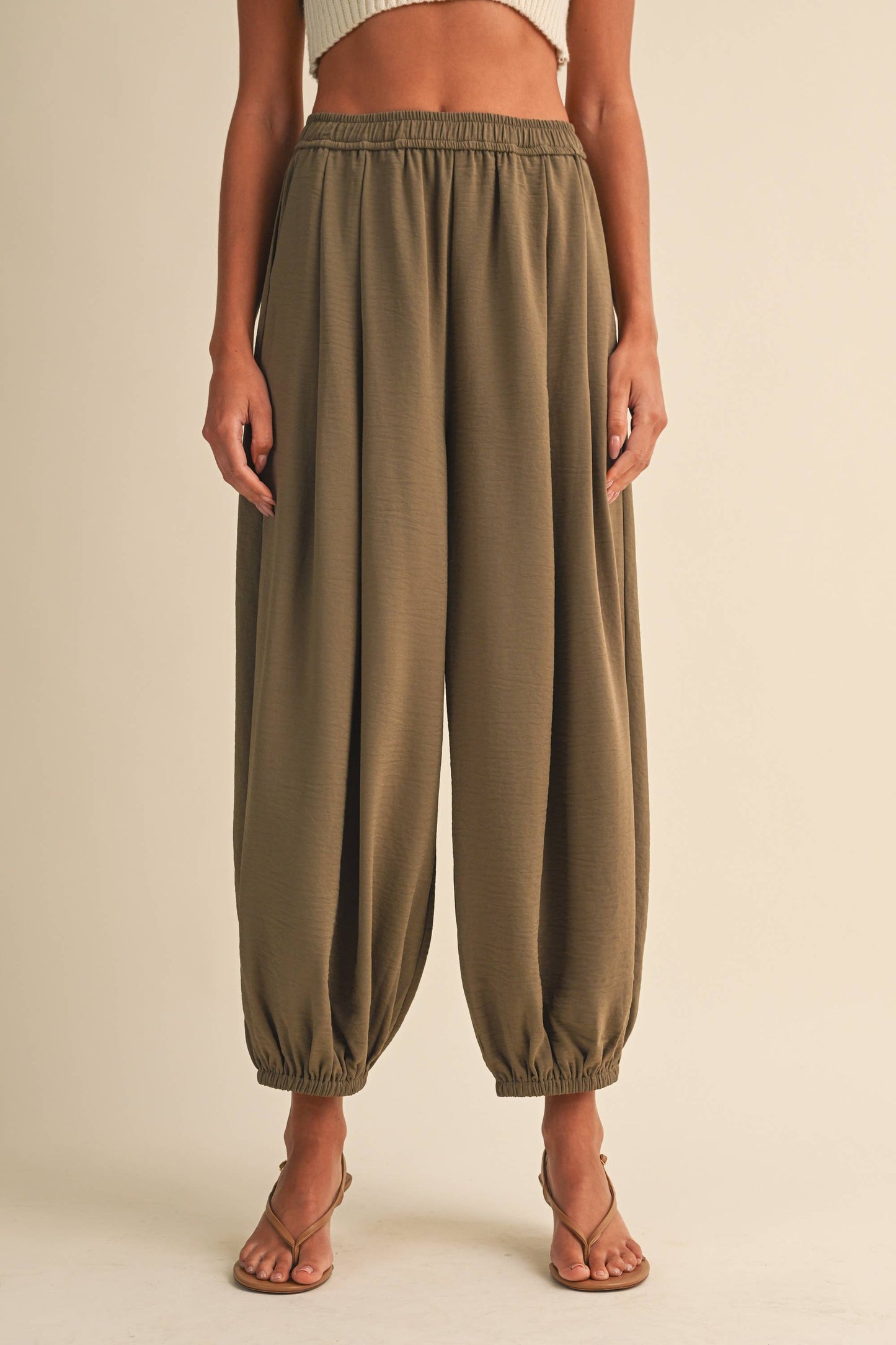 Olive Balloon Pant