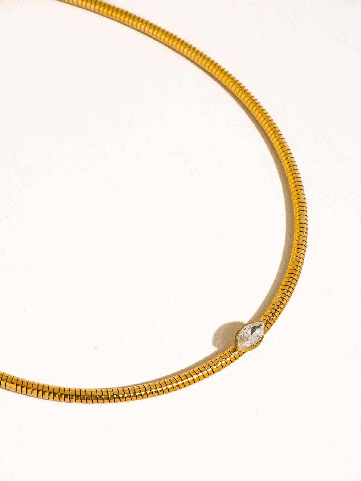 Olwen 18K Gold Marquise Chain Choker