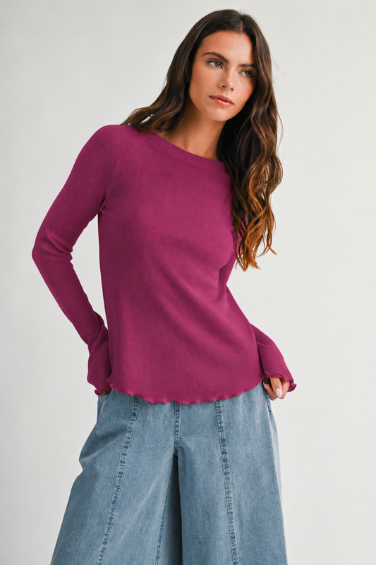 Lettuce Edge Thermal Top - 2 Colors