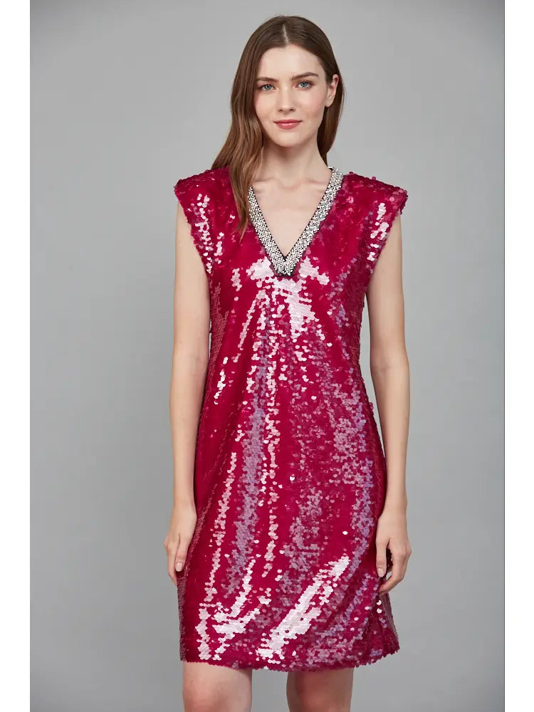 Ruby Rhinestone Dress
