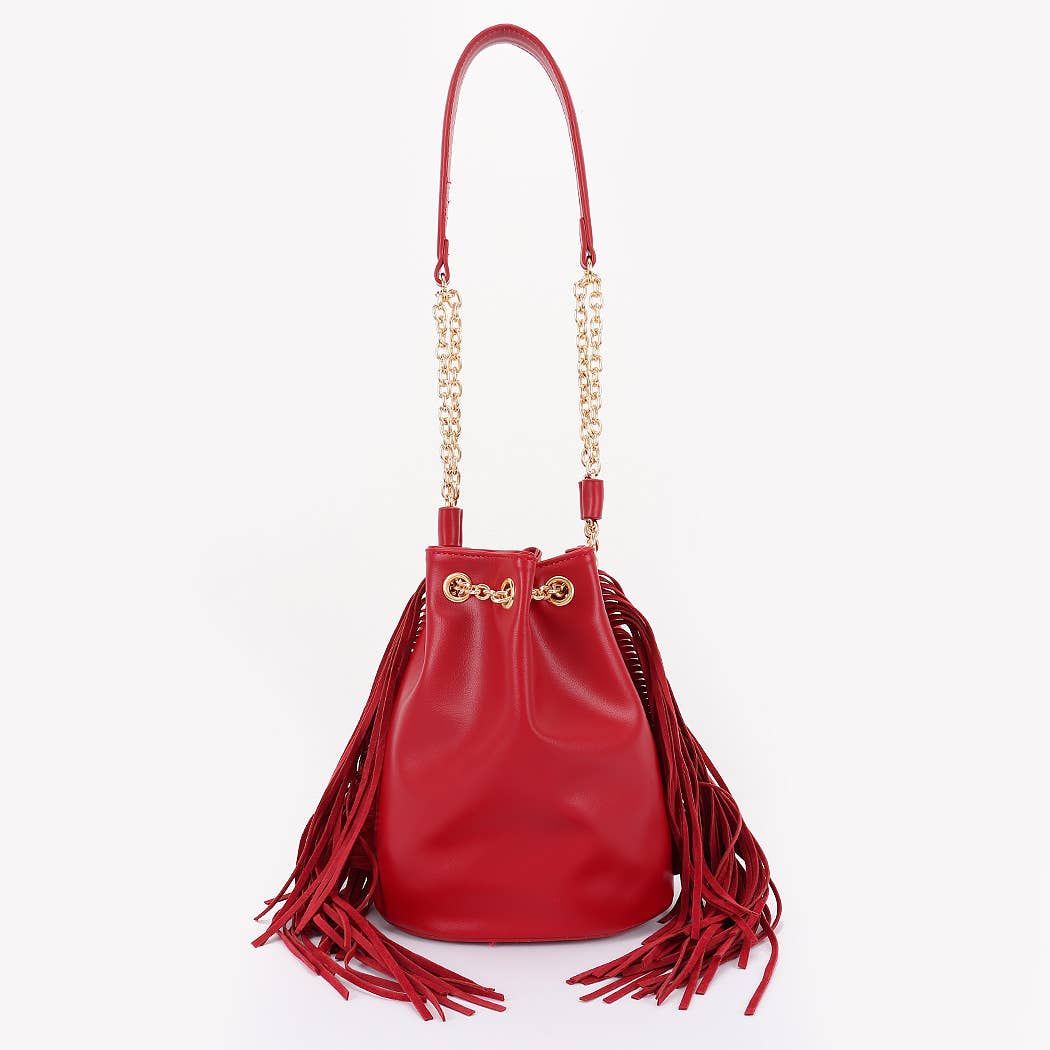 Teal Fringe Bag