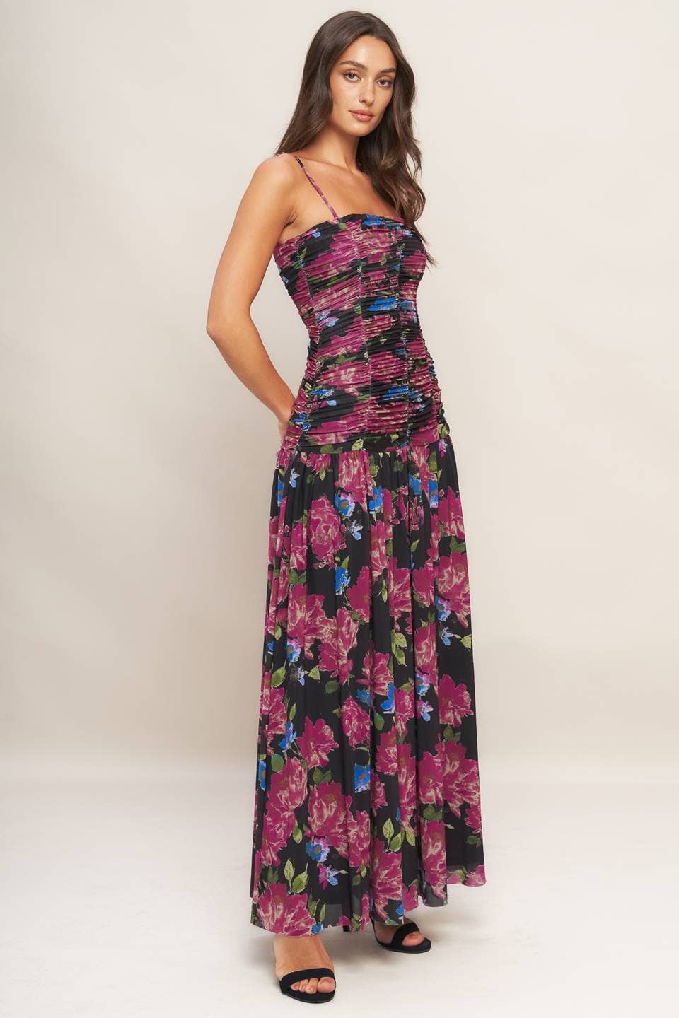 Night Garden Mesh Maxi