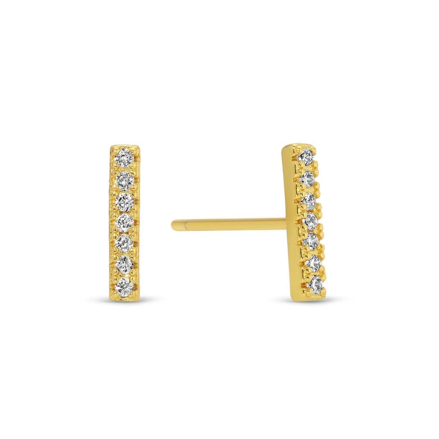 Pavé Bar Studs