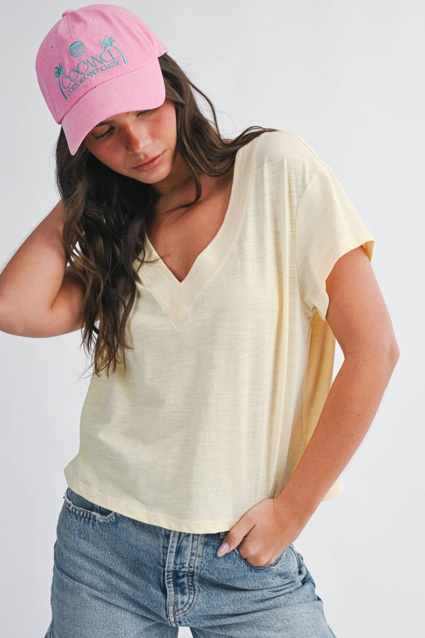 Box Crop Tee - Butter