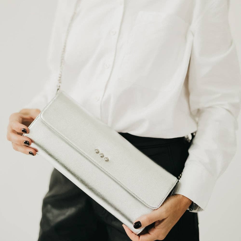 The Evening Metallic Clutch/Crossbody - 3 Colors
