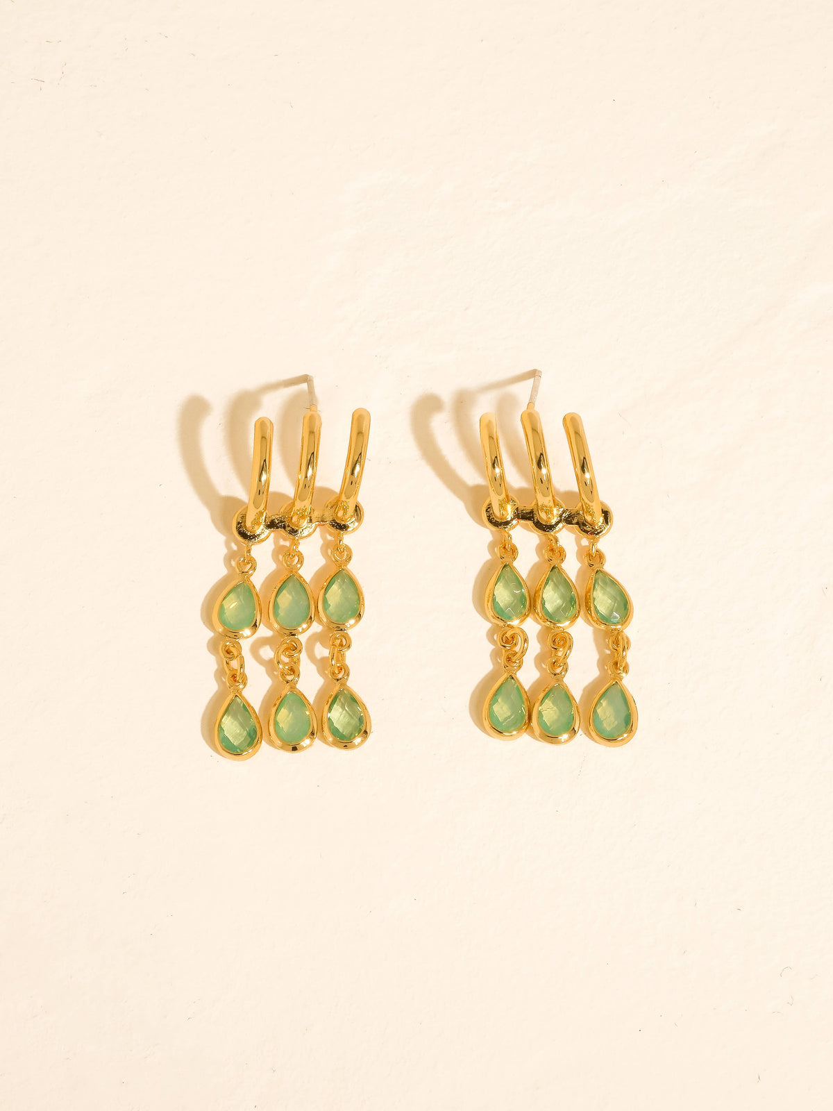 Fresco 18K Gold Vintage Drop Earrinngs