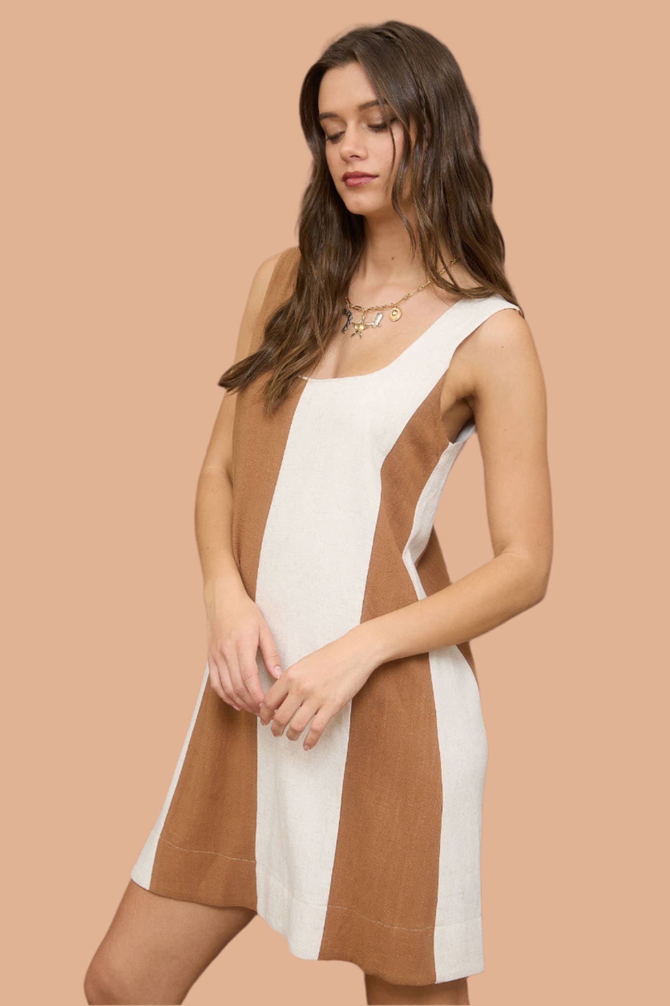 Dunes Striped Linen Dress