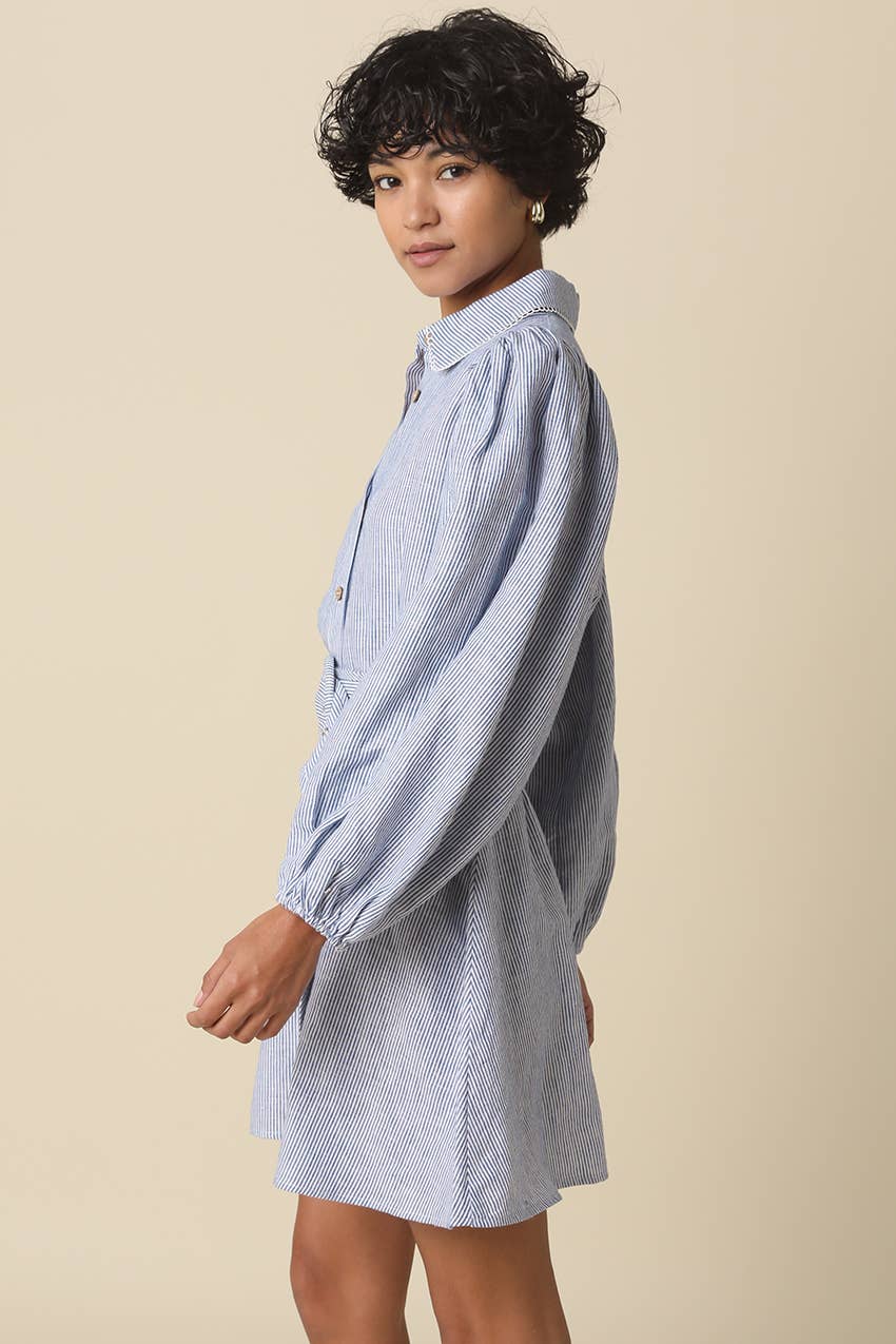 Eden Linen Belt Dress