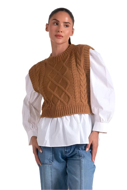 Layered Look Sweater