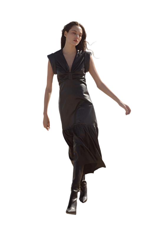 Black Mamba Leather Dress