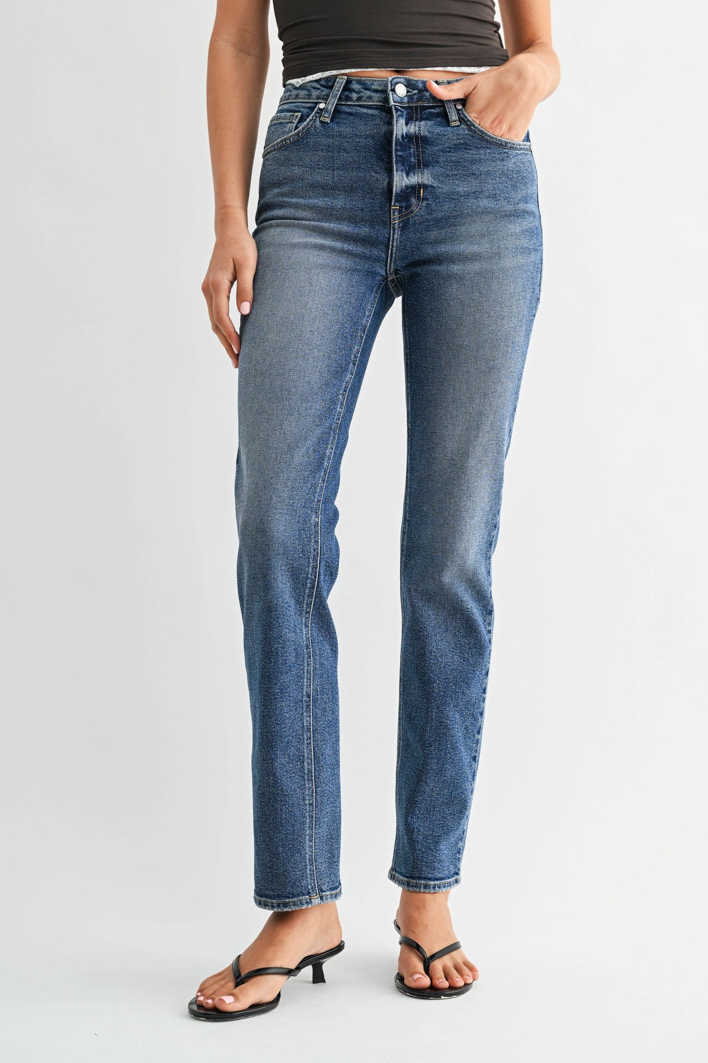 Stovepipe Straight Denim