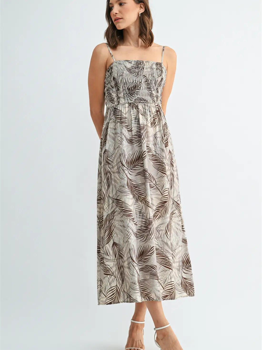 Leaf Print Dress