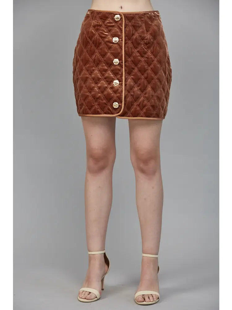 Quilted Crush Mini Skirt
