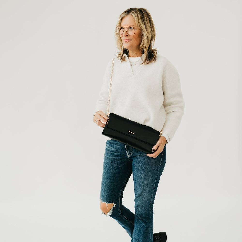 The Evening Metallic Clutch/Crossbody - 3 Colors