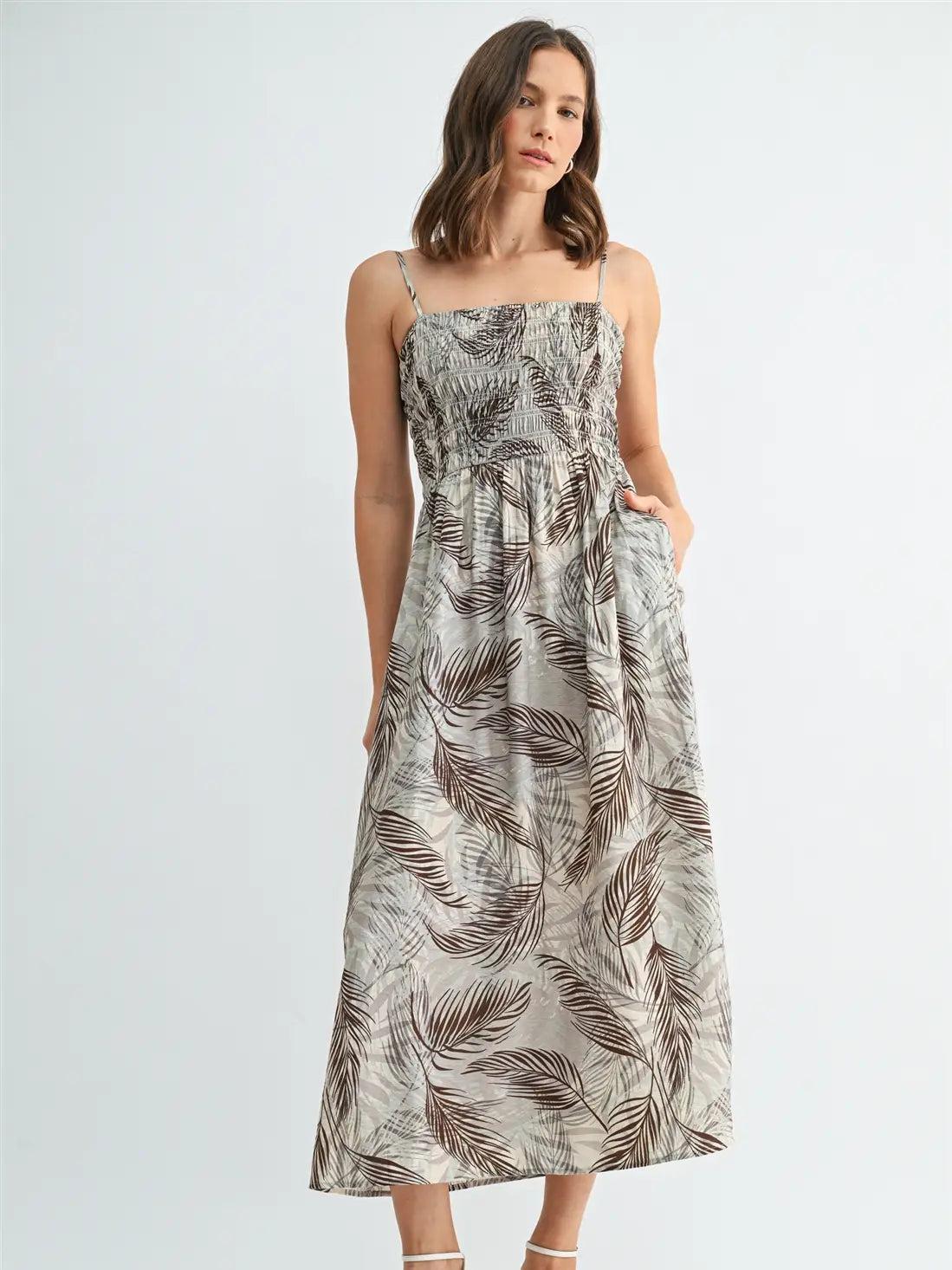 Leaf Print Dress