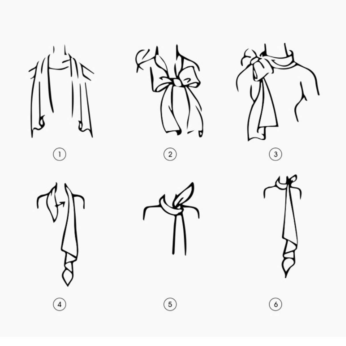 Vintage French Print Scarf - 2 Colors