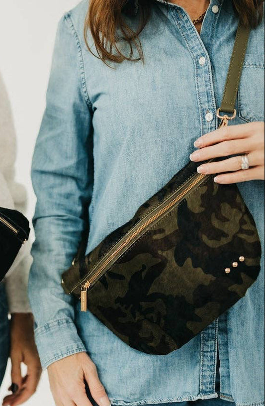 Hair On Hide Westlyn Camo Bum Bag